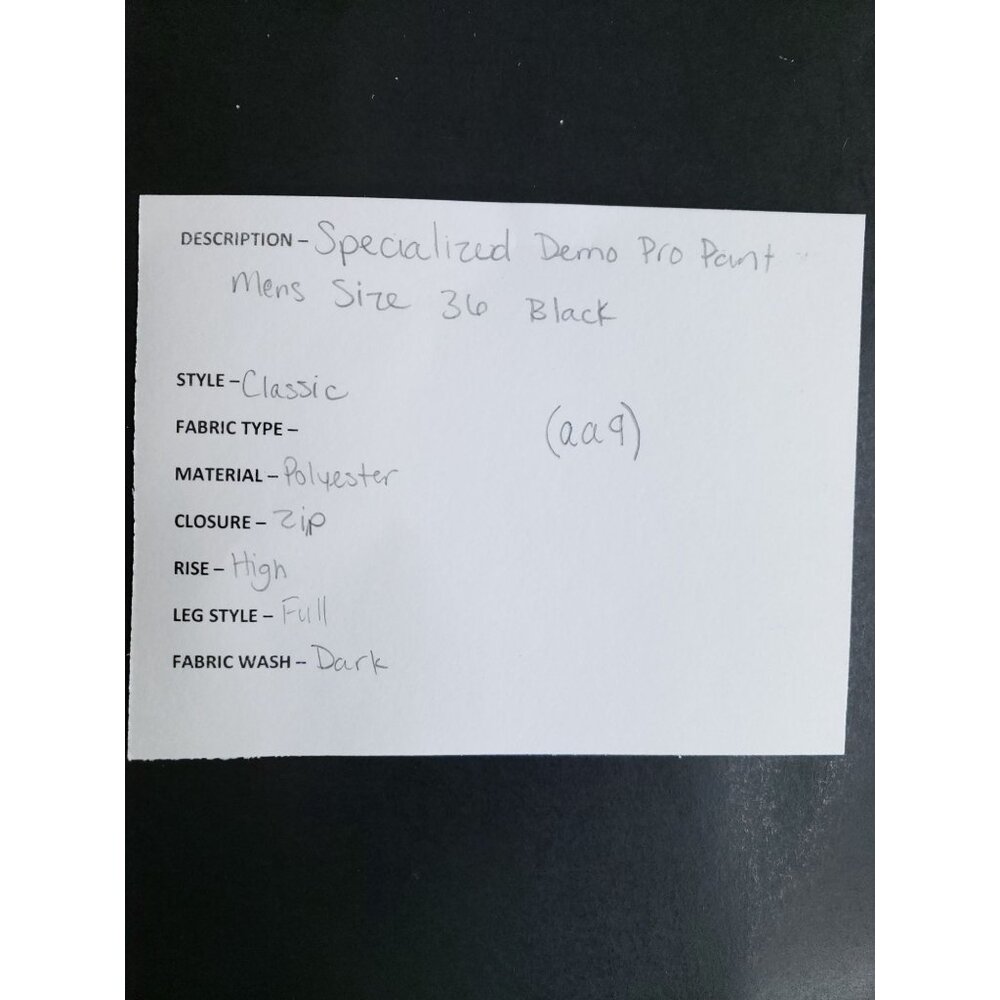 Specialized Mens Size 36 Black Cycling Pants Adjustable Waist - Picture 10 of 11